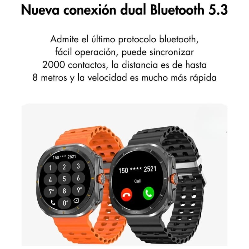 DT NO.1 Watch Ultra Orange - Connectivité Bluetooth
