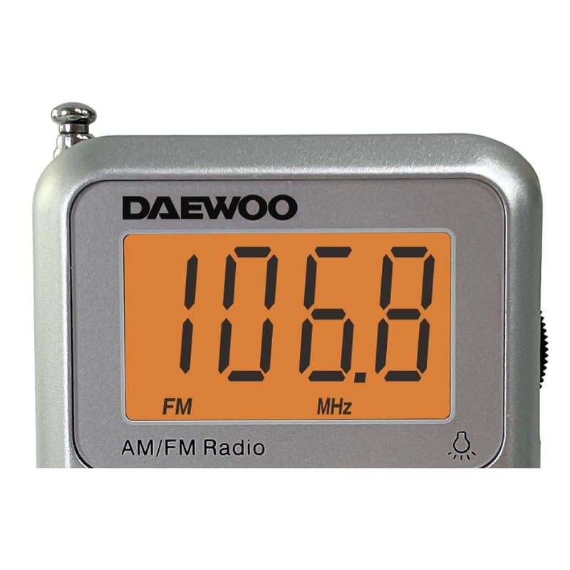 Daewoo DW1115 Gris - Radio Portátil - pantalla