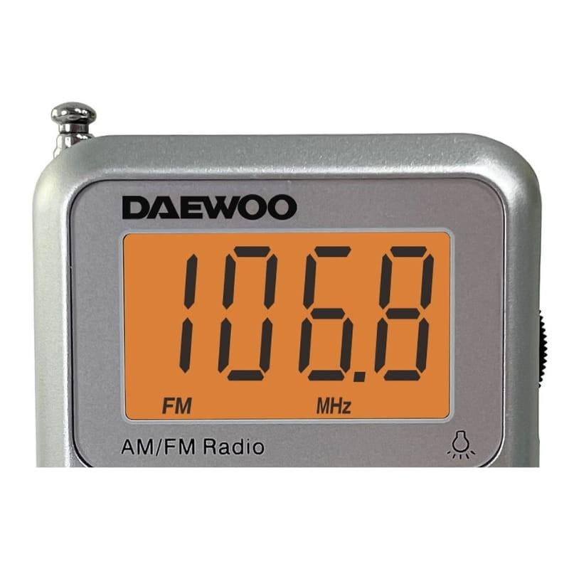 Daewoo DW1115 Gris - Radio Portátil - pantalla