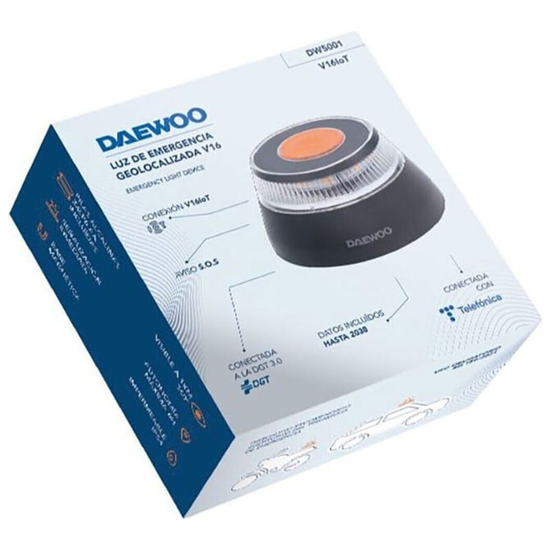 Baliza de Emergencia Daewoo DW5001 V16 Geolocalizable - embalaje