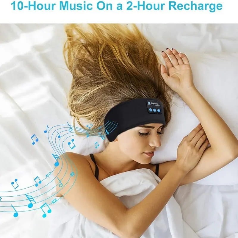 Diadema Elástica con Auriculares Bluetooth Gris - duración de la batería