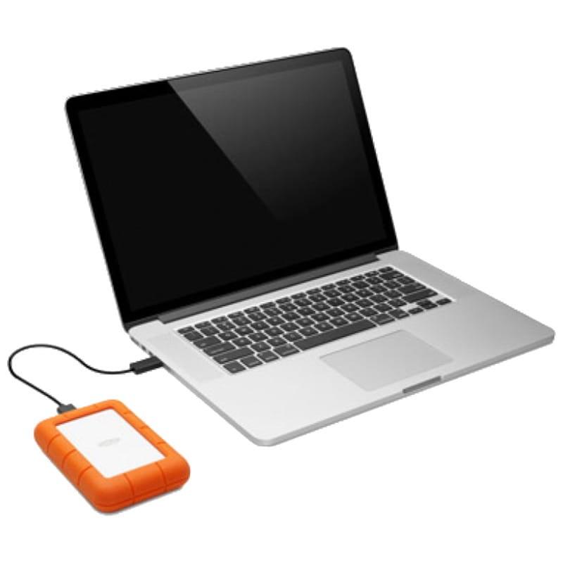 LaCie Rugged 2TB USB 3.2 - Mini Disco duro externo resistente al agua, golpes y presión