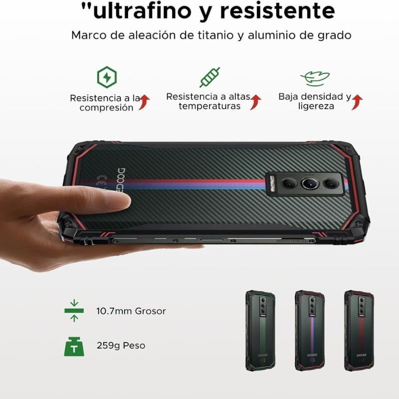 Doogee Blade 10 Energy 4GB/128GB Azul/Rojo Rugged - detalles del diseño