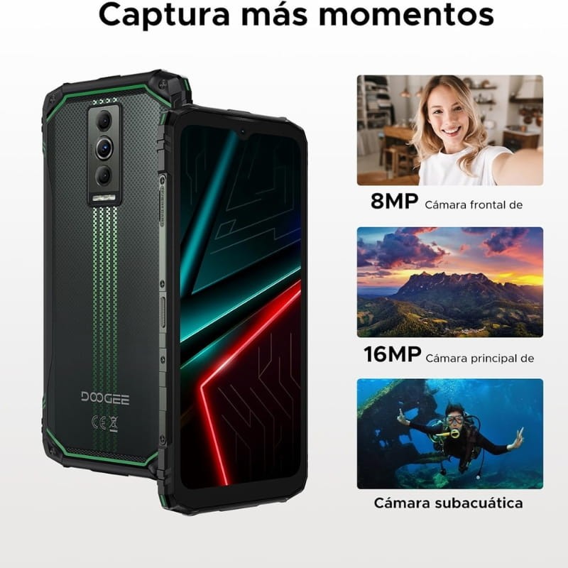 Doogee Blade 10 Energy 4GB/128GB Azul/Rojo Rugged - sistema de cámaras