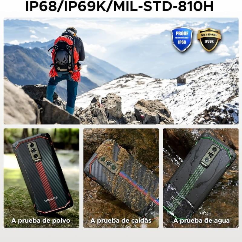 Doogee Blade 10 Energy 4GB/128GB Azul/Rojo Rugged - certificados de resistencia