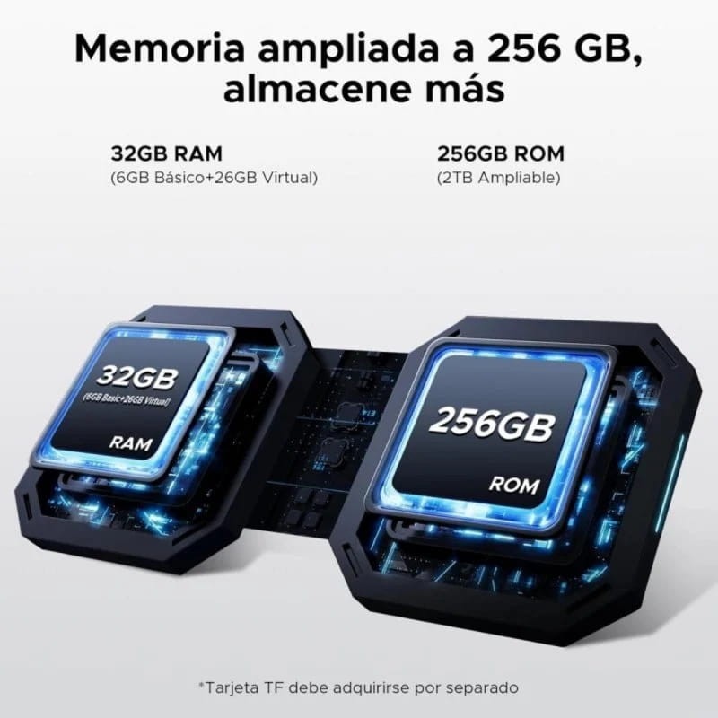 Doogee Blade 10 Pro Energy 6GB/256GB Plata Rugged - capacidad de memoria