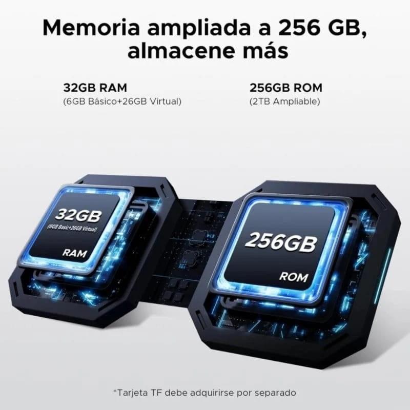Doogee Blade 10 Pro Energy 6GB/256GB Plata Rugged - capacidad de memoria