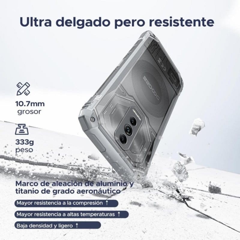 Doogee Blade 10 Ultra Energy 8GB/256GB Negro Rugged - diseño resistente