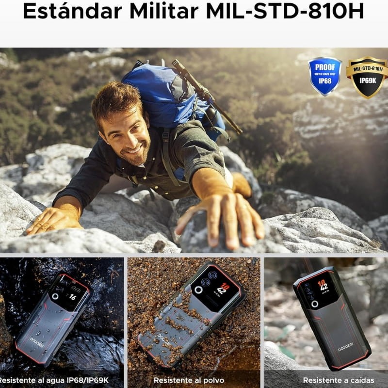 Doogee Blade 20 Ultra 8GB/512GB Preto - certificados de resistência