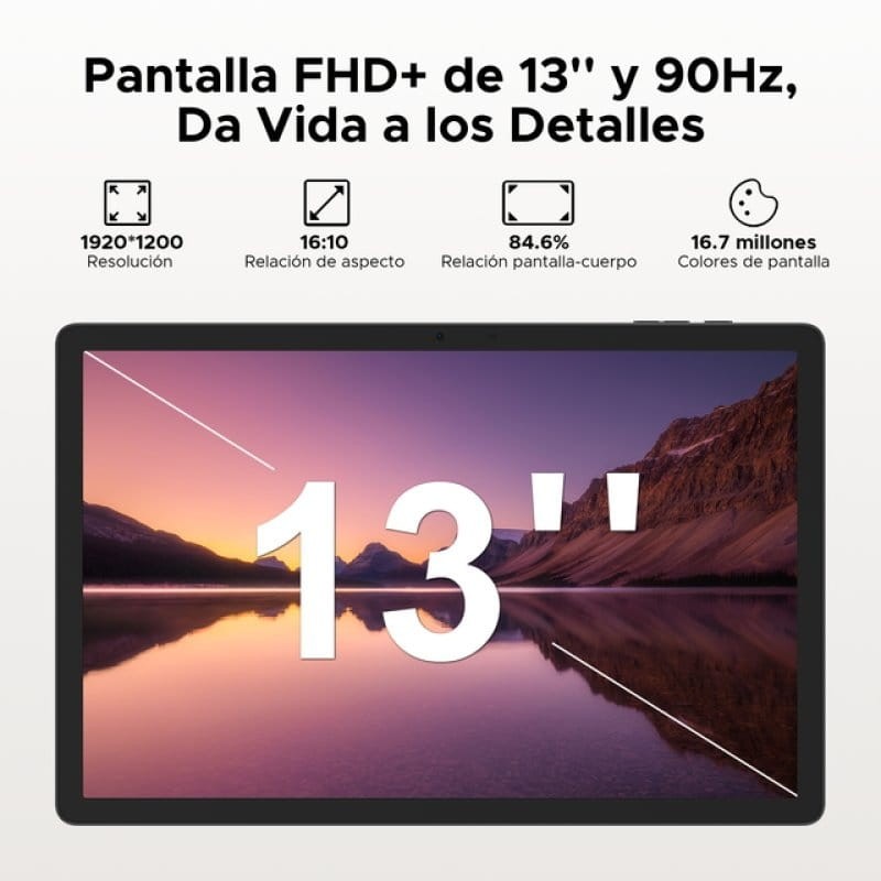 Doogee E3 Pro 13 8 GB/256 GB WiFi + 4G Preto - caraterísticas de visualização
