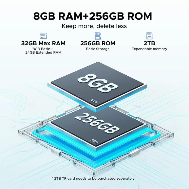 Doogee E3 8GB/256GB WiFi+4G Negro - capacidad de memoria