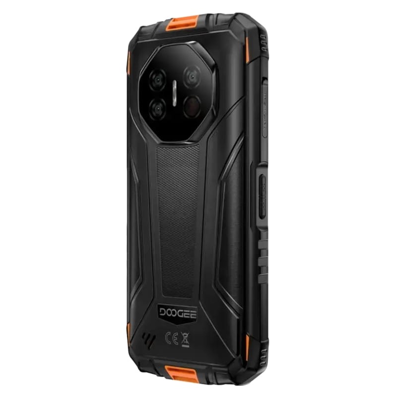 Doogee Fire 3 3GB/64GB Naranja Rugged - vista trasera a 45 grados