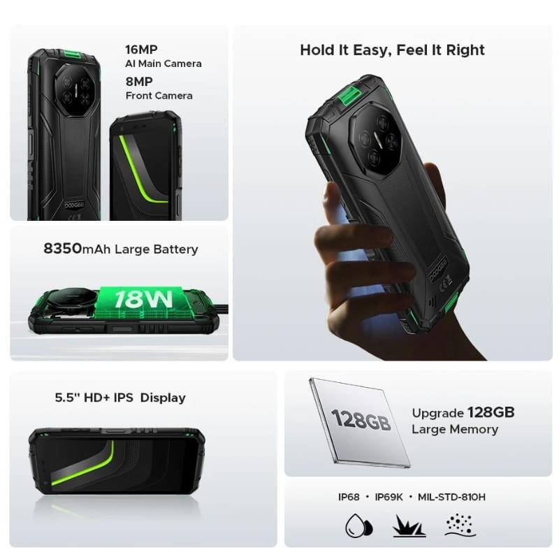 Doogee Fire 3 Pro 4GB/128GB Cinzento - destaques