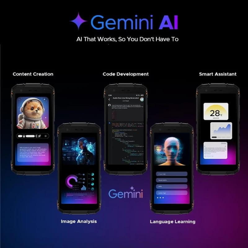 Doogee Fire 3 Pro 4GB/128GB Cinzento - assistente Gemini integrado