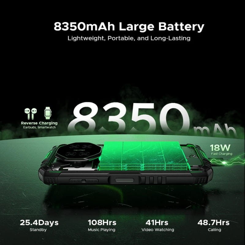 Doogee Fire 3 Pro 4GB/128GB Cinzento - capacidade da bateria