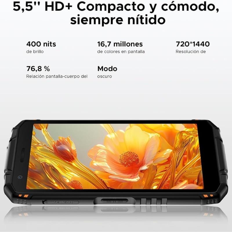 Doogee Fire 3 Ultra 6GB/256GB Laranja - ecrã