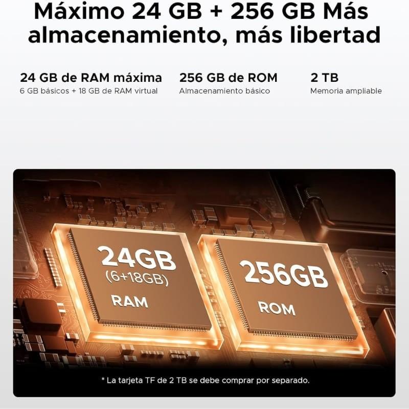 Doogee Fire 3 Ultra 6GB/256GB Laranja - capacidade de memória