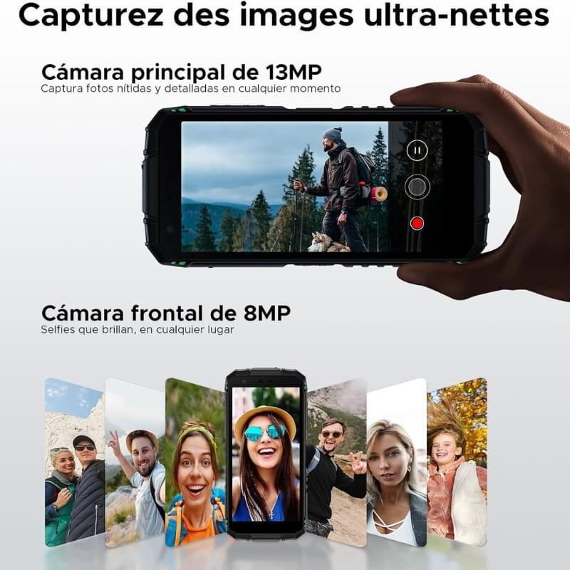 Doogee Fire 3 3GB/64GB verde Rugged - sistema de cámara