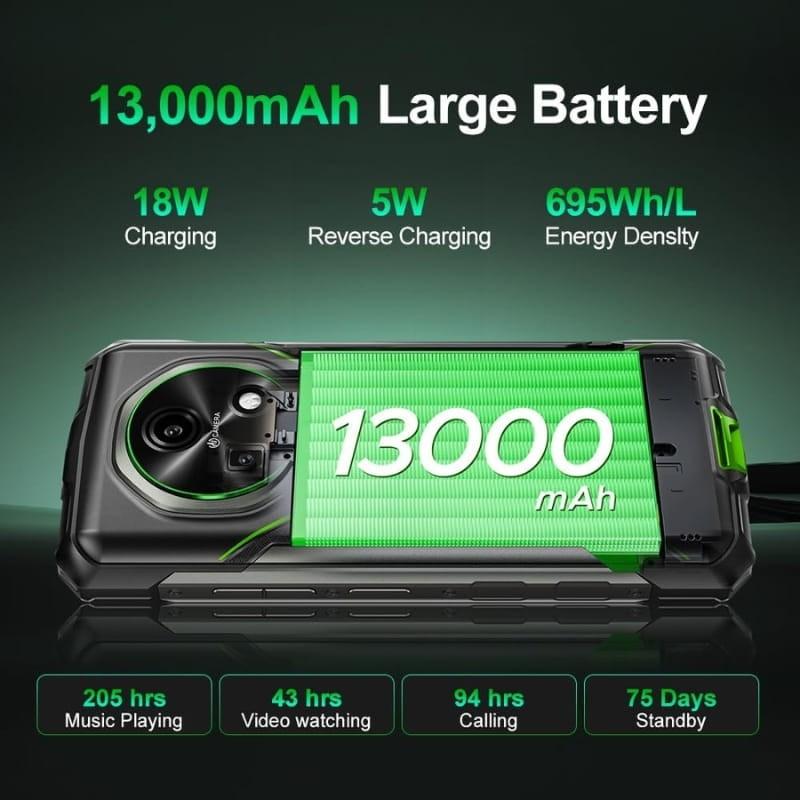 Doogee Fire 5 Pro 4GB/128GB Dual SIM Verde - capacidad de batería