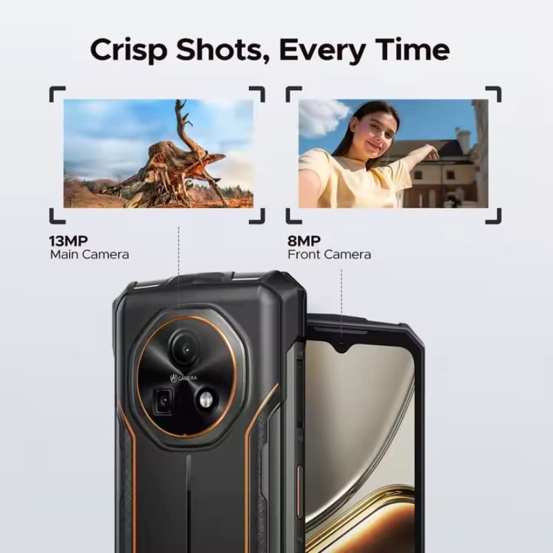 Doogee Fire 5 3Go/64Go Orange Rugged - système de caméra