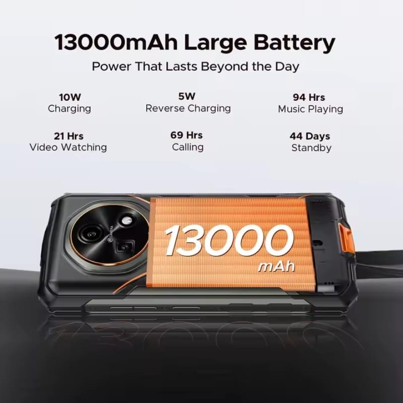 Doogee Fire 5 3Go/64Go Orange Rugged - capacité de la batterie