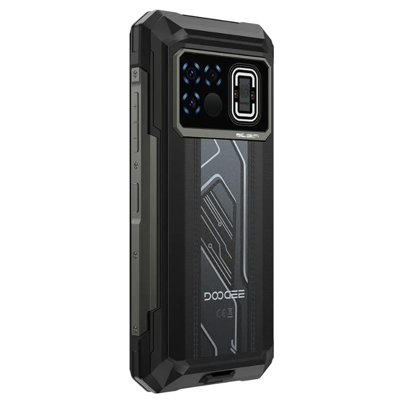 Doogee Fire 6 Max 5G 8GB/256GB Plata - vista trasera a 45 grados