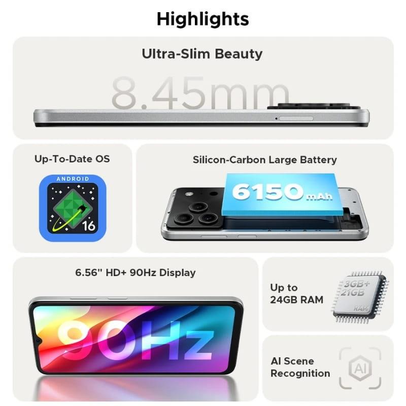 Doogee Note 56 Pro 4GB/128GB Púrpura - aspectos destacados