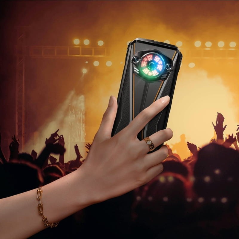 Doogee S Punk Pro 8GB/512GB Naranja - Teléfono Móvil Rugged - iluminación