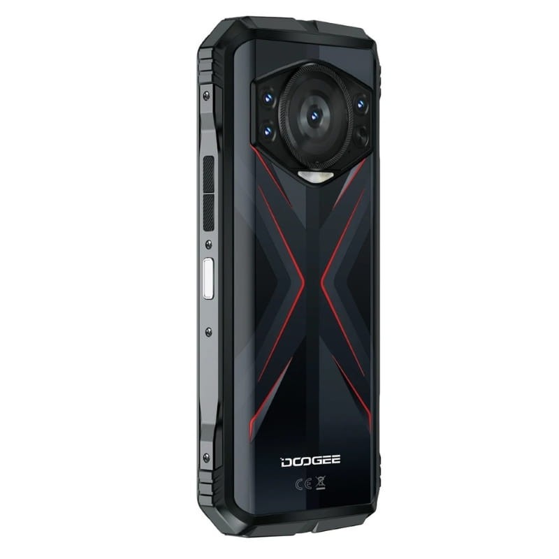 Doogee S118 8GB/512GB Rojo - Teléfono Móvil Rugged - vista a 45 grados izquierda