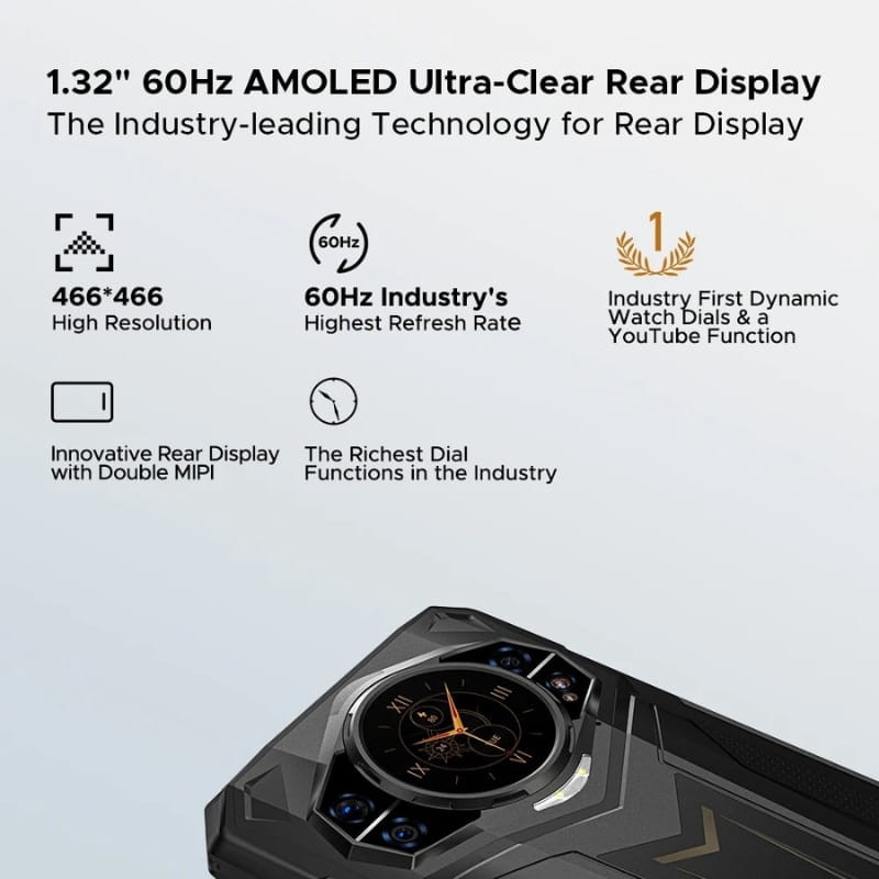 Doogee S200 Plus 5G 12GB/512GB Rojo - pantalla trasera