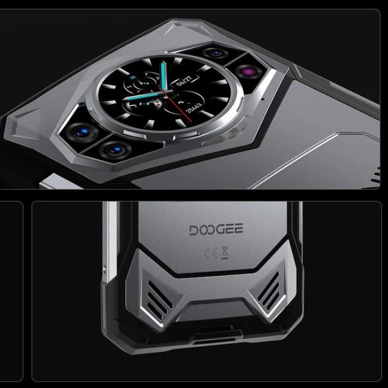 Doogee S200 5G 12GB/256GB Preto - Telemóvel robusto - Detalhes do design