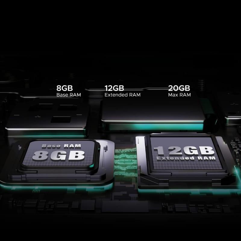 Doogee T40 Pro VIP 12'' 8Go/512Go WiFi+4G Noir - Tablette - Capacité CPU