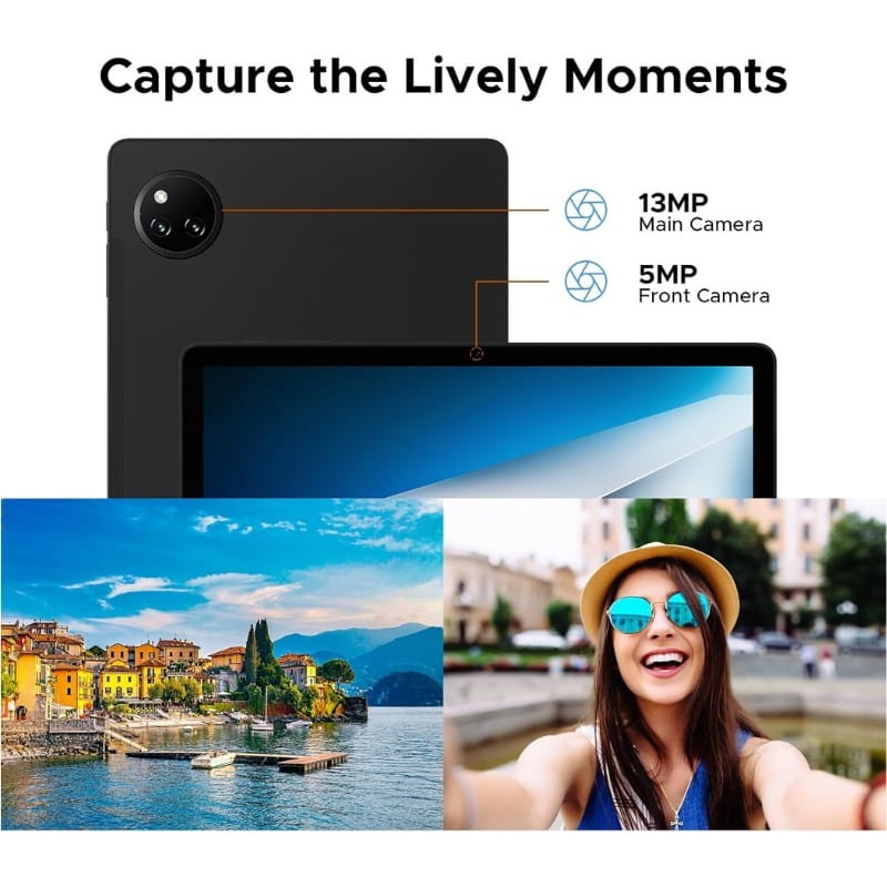 Doogee Tab A9 Pro+ 11" 6 GB/128 GB WiFi Preto - sistema de câmaras