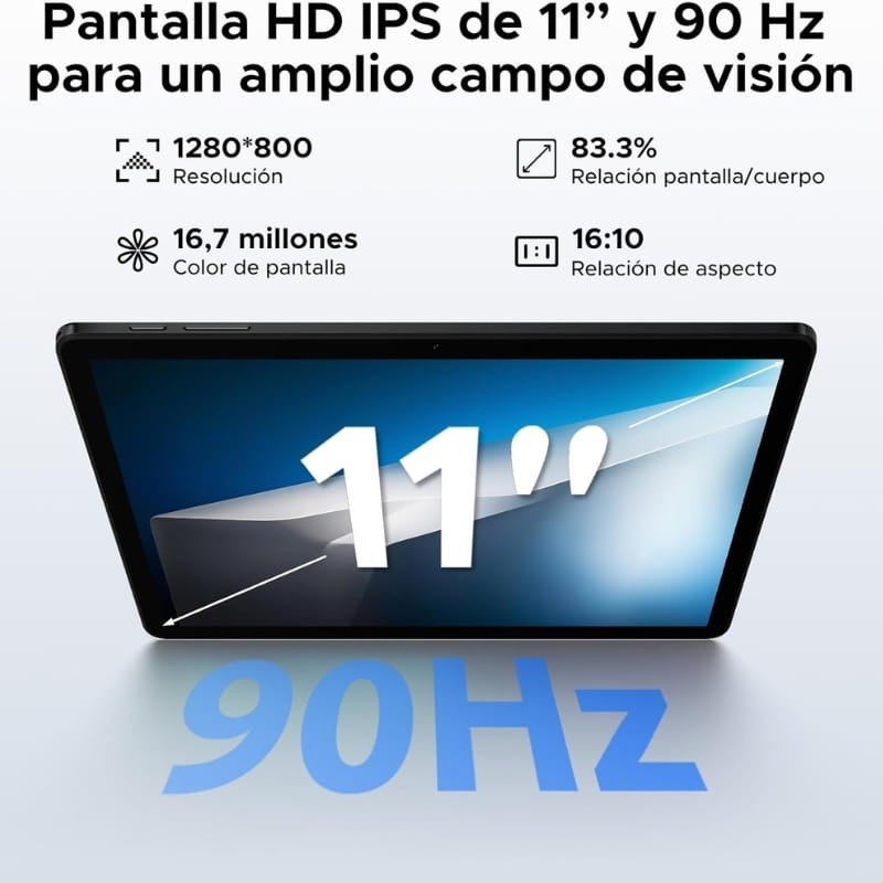 Doogee Tab A9+ 11 4GB/64GB WiFi Negro - características de la pantalla