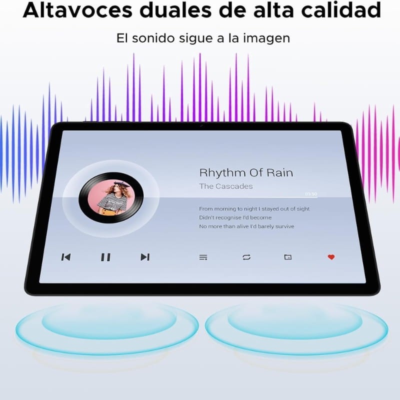 Doogee Tab A9+ 11 4GB/64GB WiFi Negro - sistema de altavoces
