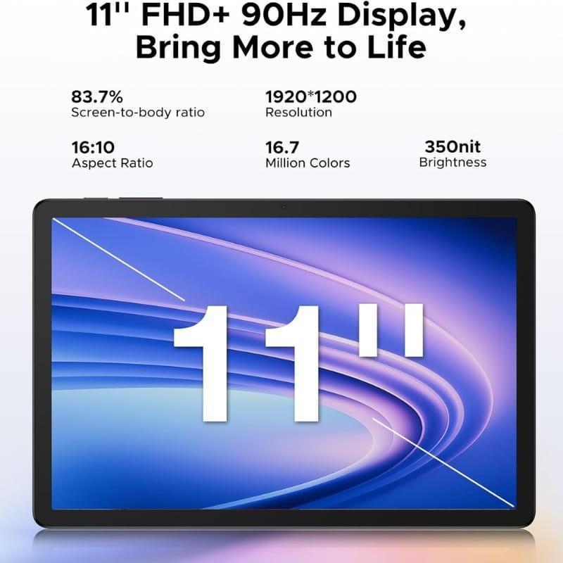 Doogee Tab G6+ 11" 8 GB/256 GB WiFi+4G Preto - tamanho do ecrã