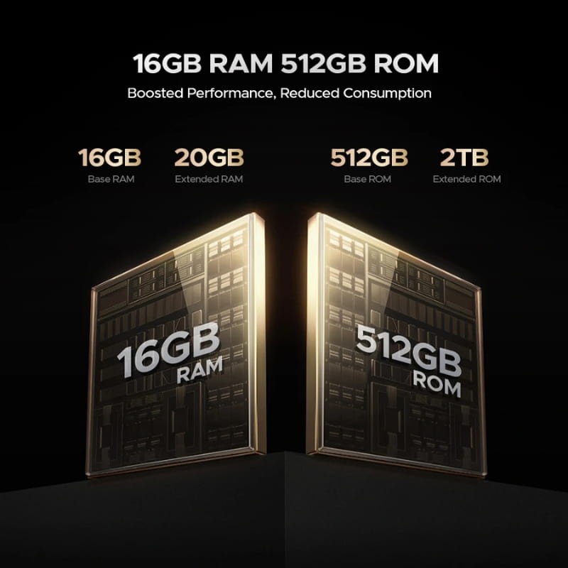 Doogee V Max LR 5G 16GB/512GB Gris - capacidad de memoria