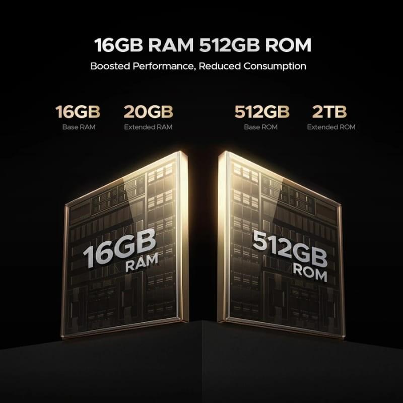 Doogee V Max LR 5G 16GB/512GB Gris - capacidad de memoria