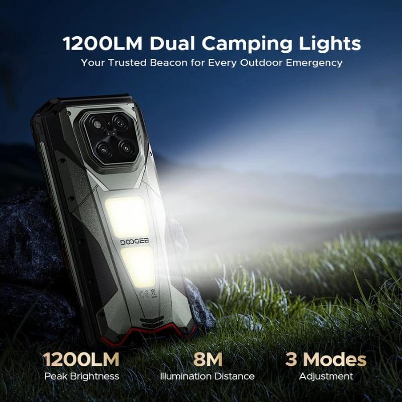 Doogee V Max Play 5G 16GB/512GB VIP Edition Gris Rugged con Proyector - luz de camping