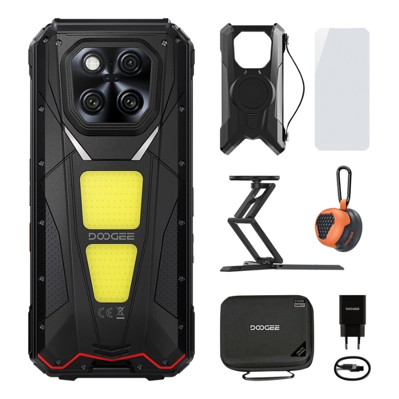 Doogee V Max Play 5G 16GB/512GB VIP Edition Negro Rugged con Proyector - accesorios incluidos