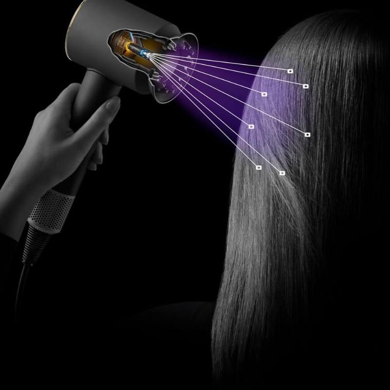 Dyson Supersonic Nural 1600W Rojo/Dorado - distribución del aire