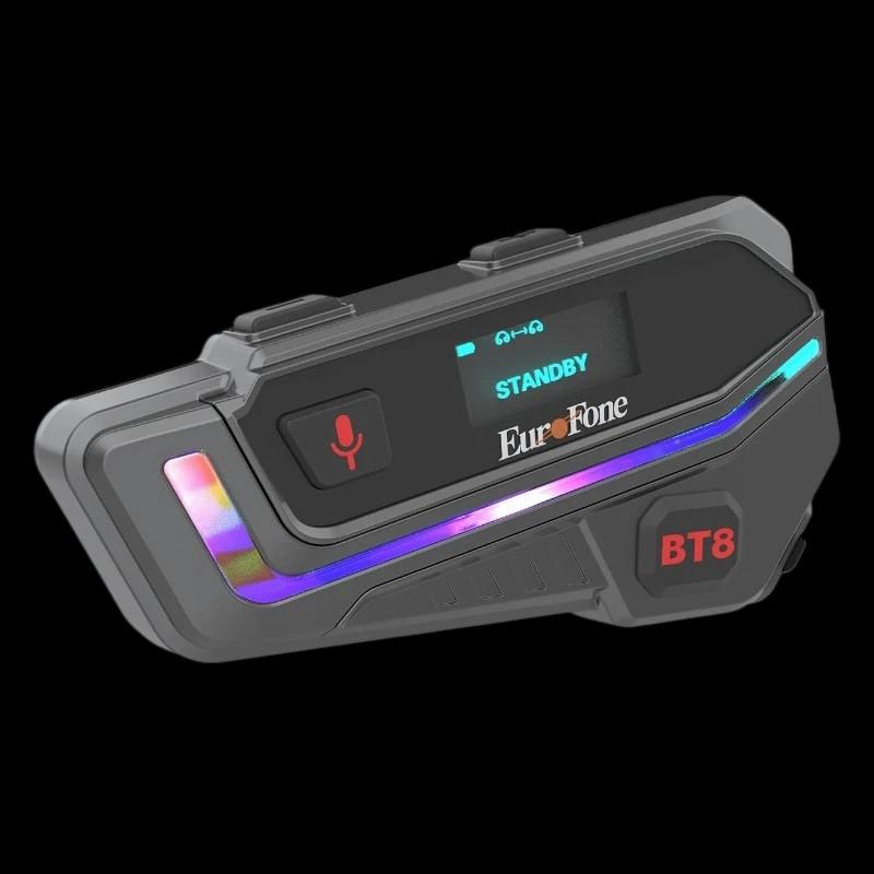 EuroFone BT8-A Conversation simultanée pour 6 conducteurs - Intercom moto