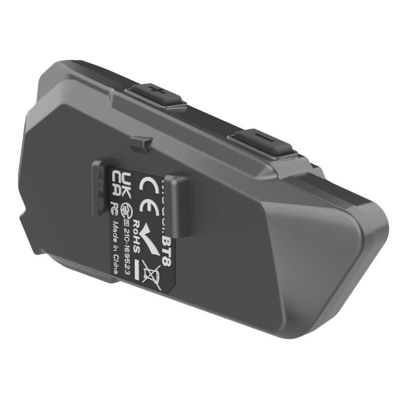 EUROFONE BT8-A Noir - Interphone pour motos - vue arrière