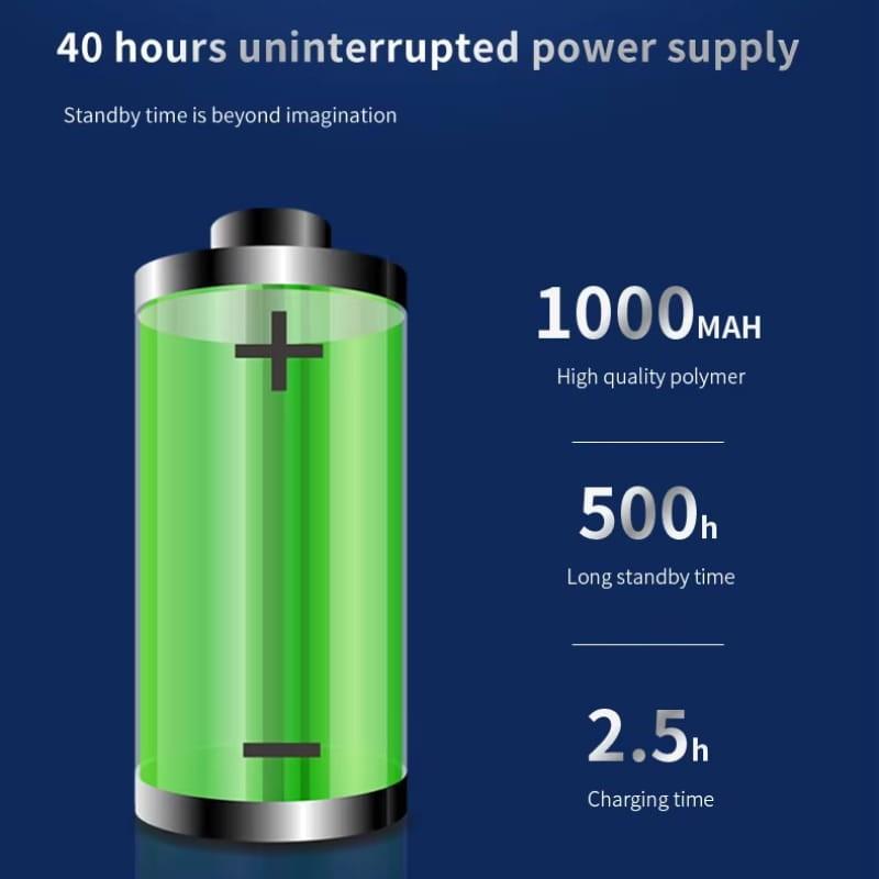 EUROFONE BT8-A Noir - Interphone pour motos - capacité de la batterie