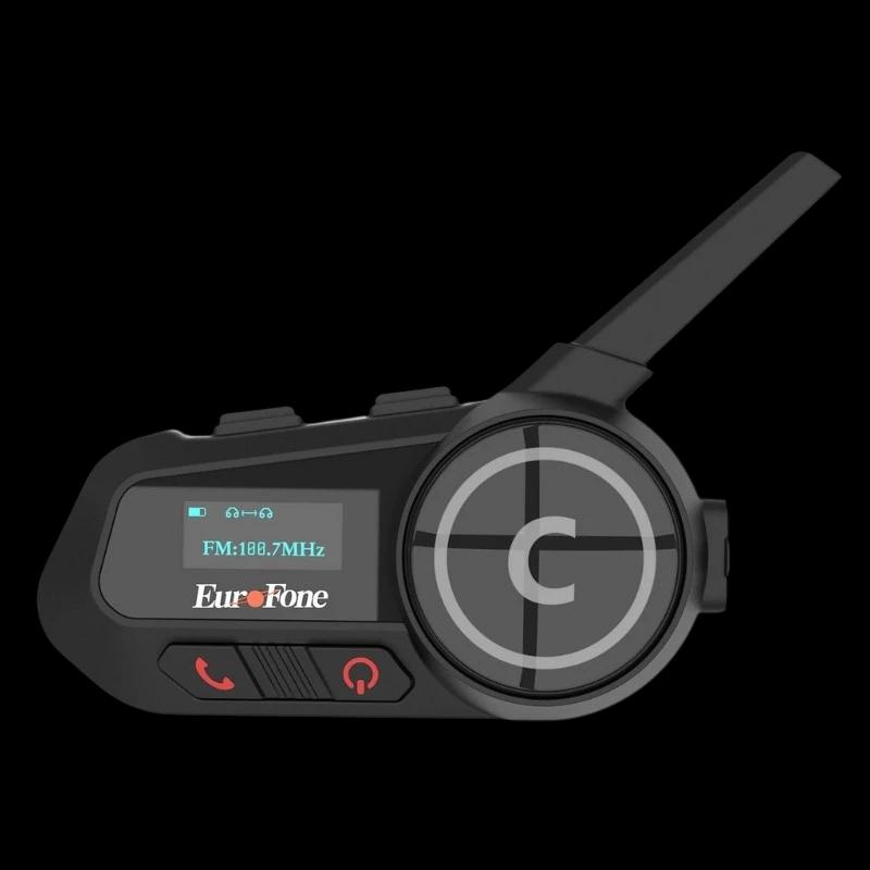 EuroFone S6-SC-B 6 drivers conversação simultânea - Intercomunicador para moto