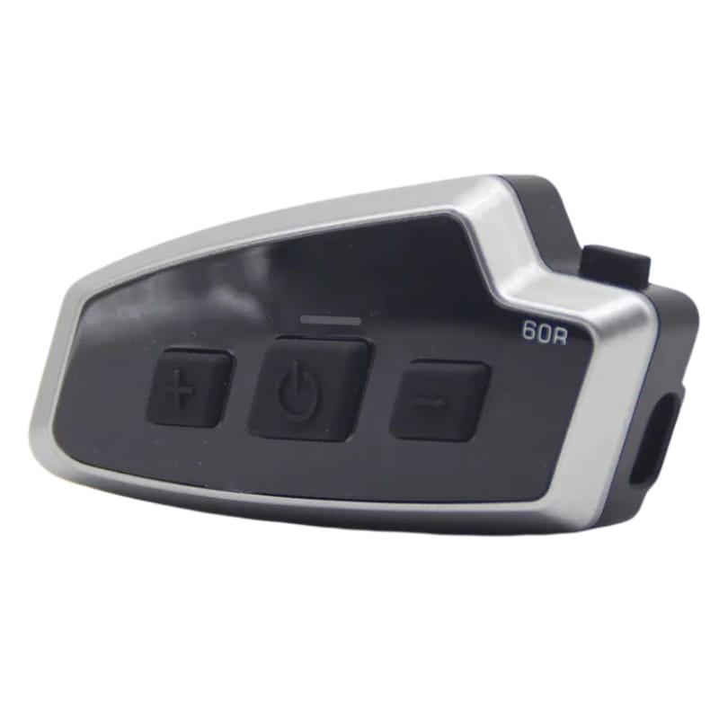 EUROFONE T60R Preto - Intercomunicador para motas - Vista a 45 graus