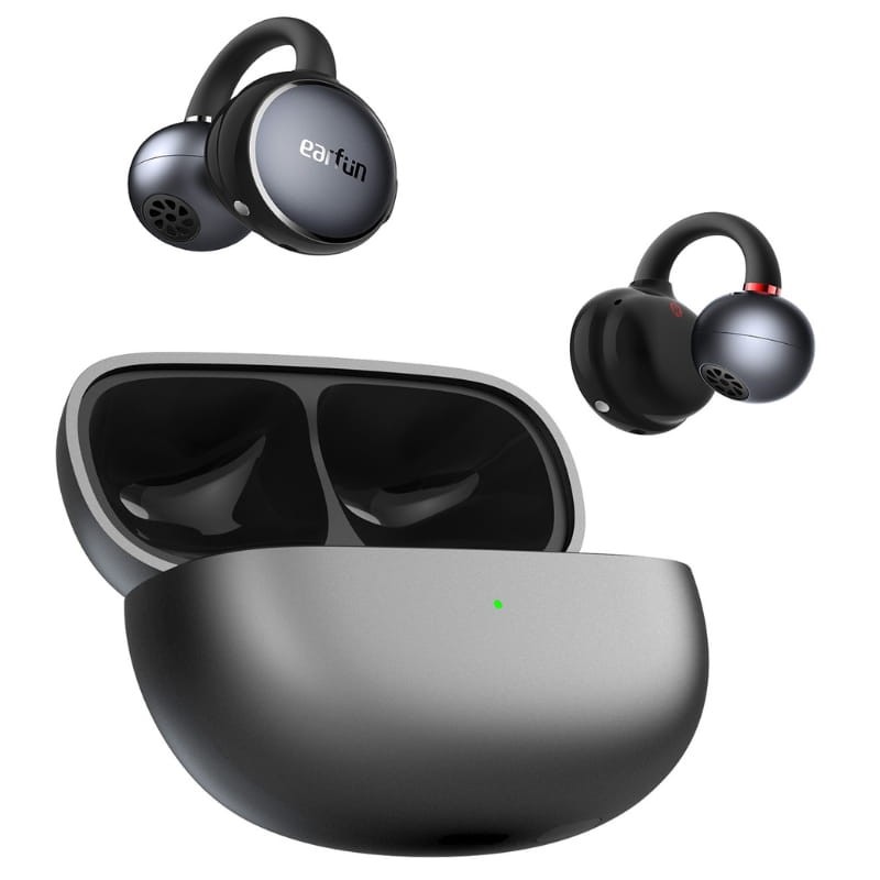 Earfun Clip Silver Gray - Vue à 45 degrés