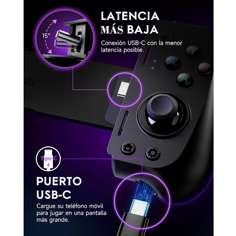 EasySMX M10 Android (USB-C) avec manettes Hall - Connexion USB-C à faible latence