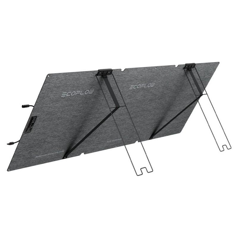 EcoFlow NextGen 160W - Panel Solar Portátil - vista trasera a 45 grados