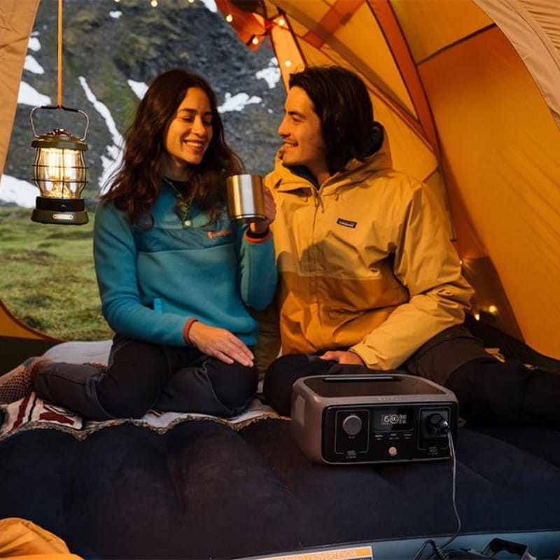 EcoFlow RIVER 3 UPS + Panel Solar 45W USB-C - diseñada para camping